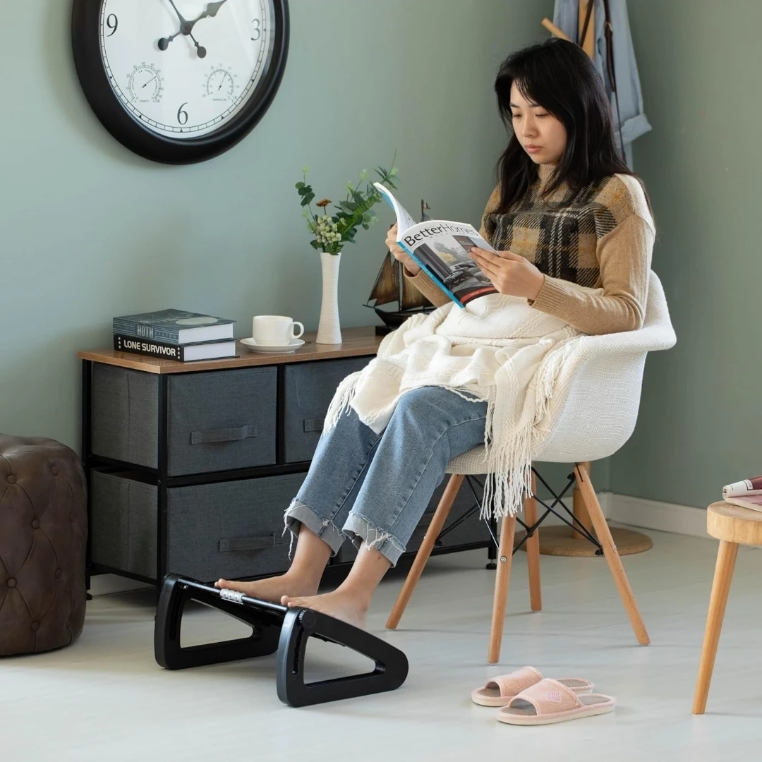 Foot rest massager under desk improve sitting - photo 2
