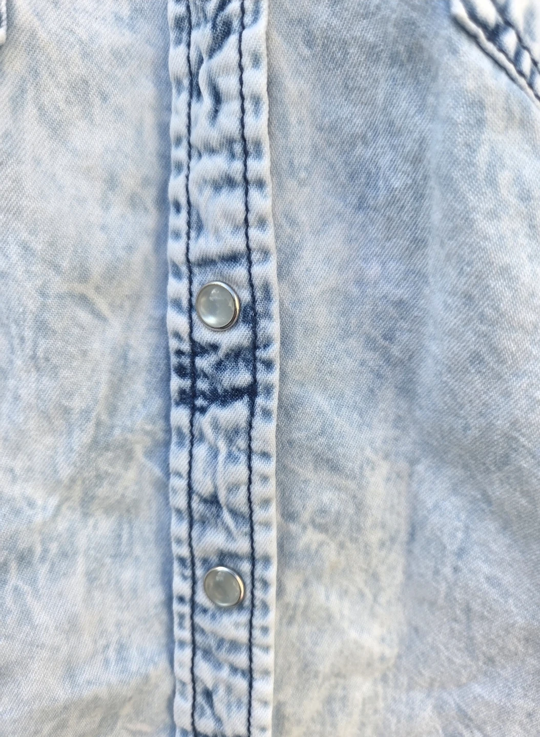 Forever 21 Acid Wash Denim top - Size S - photo 3