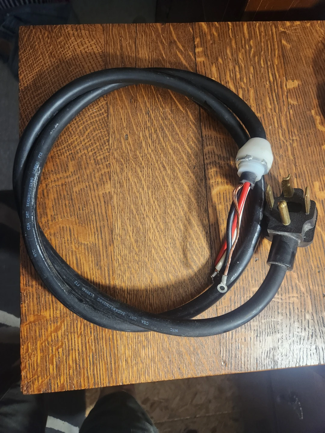 3-Prong Dryer Power Cord w/exposed Wires - photo 2