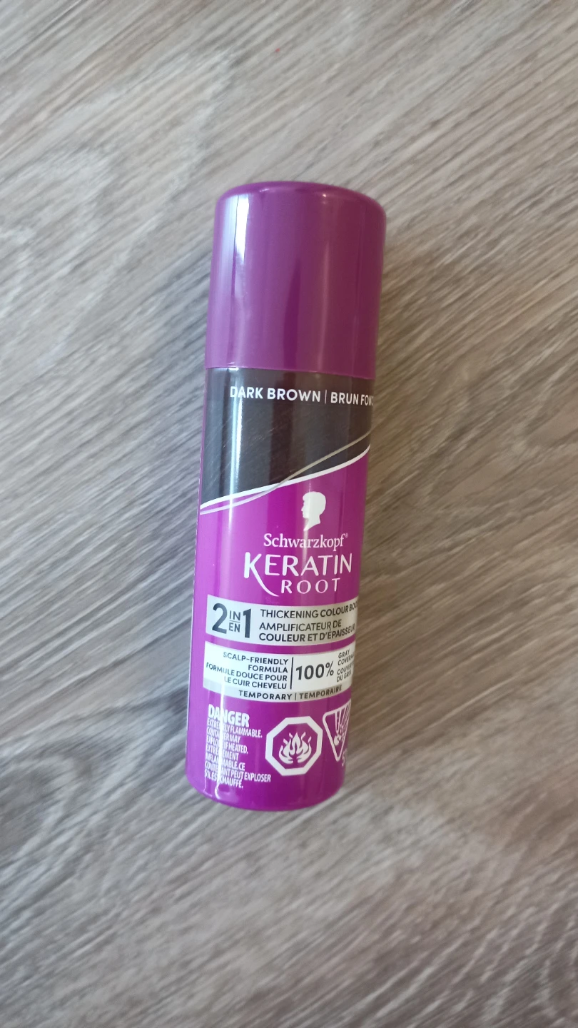 Schwarzkopf Keratin Root Thickening Colour Root Spray Dark Brown