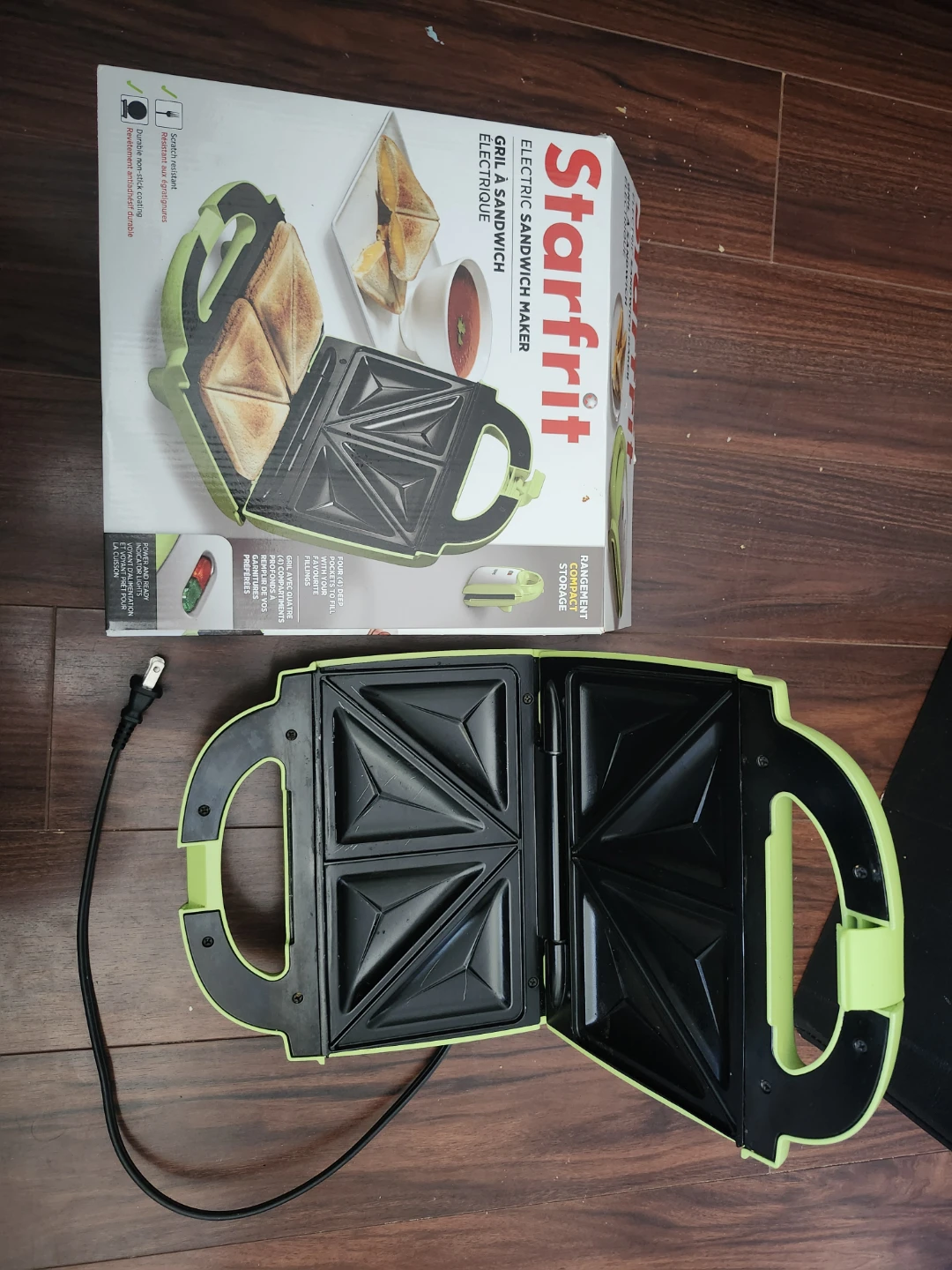 Starfrit Electric Sandwich Maker - Green - photo 2