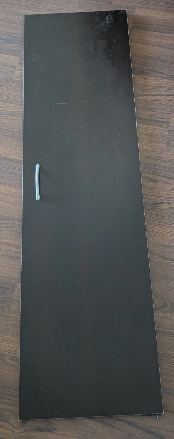 Free disassembled cabinet with door and adjustable shelving