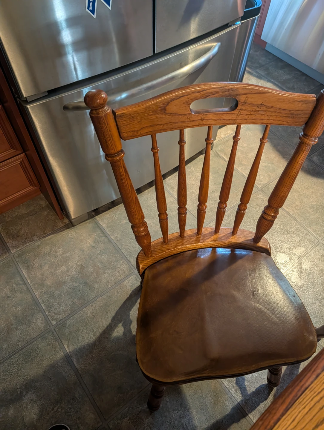 Wooden Dining Table with 4 Chairs - photo 4