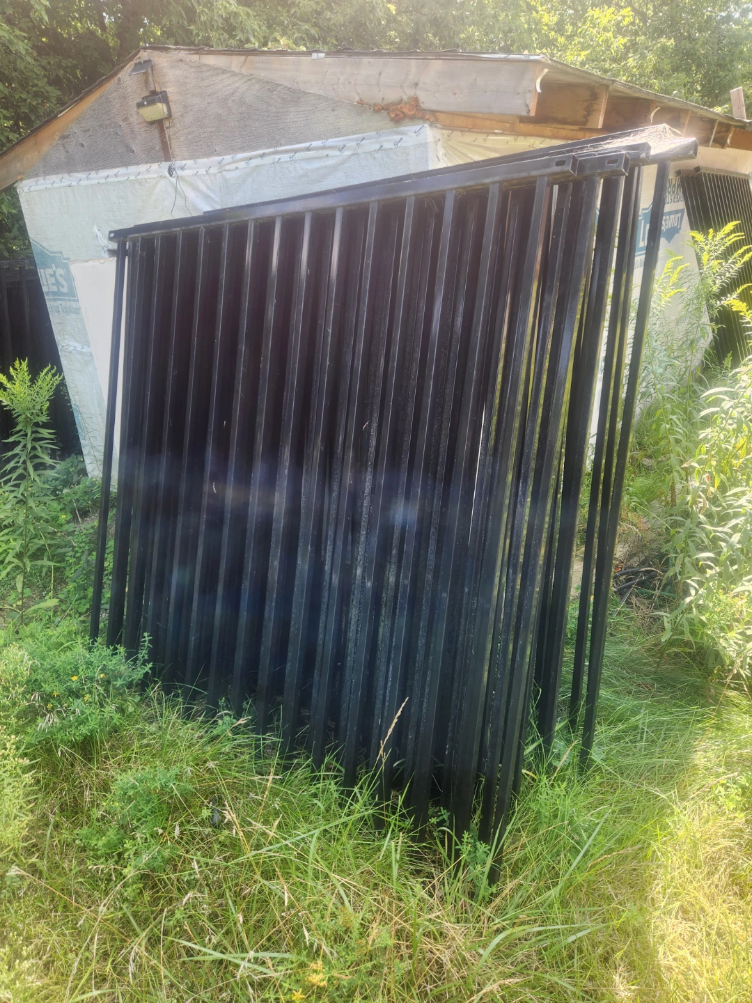 Black Metal Fence Panels