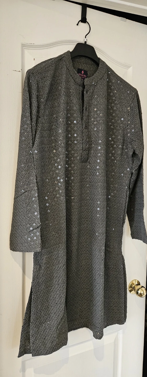 Grey Sequin Kurta size -42 - photo 2