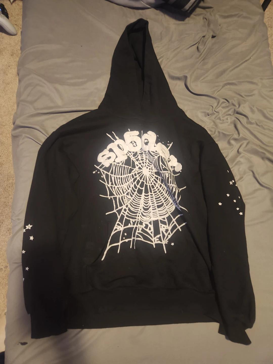 Black sp5der Hoodie size L