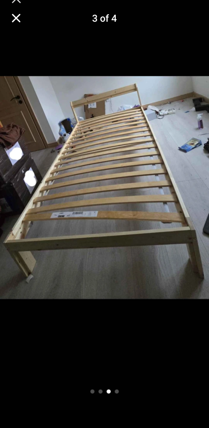 Ikea Wooden Bed Frame - photo 2