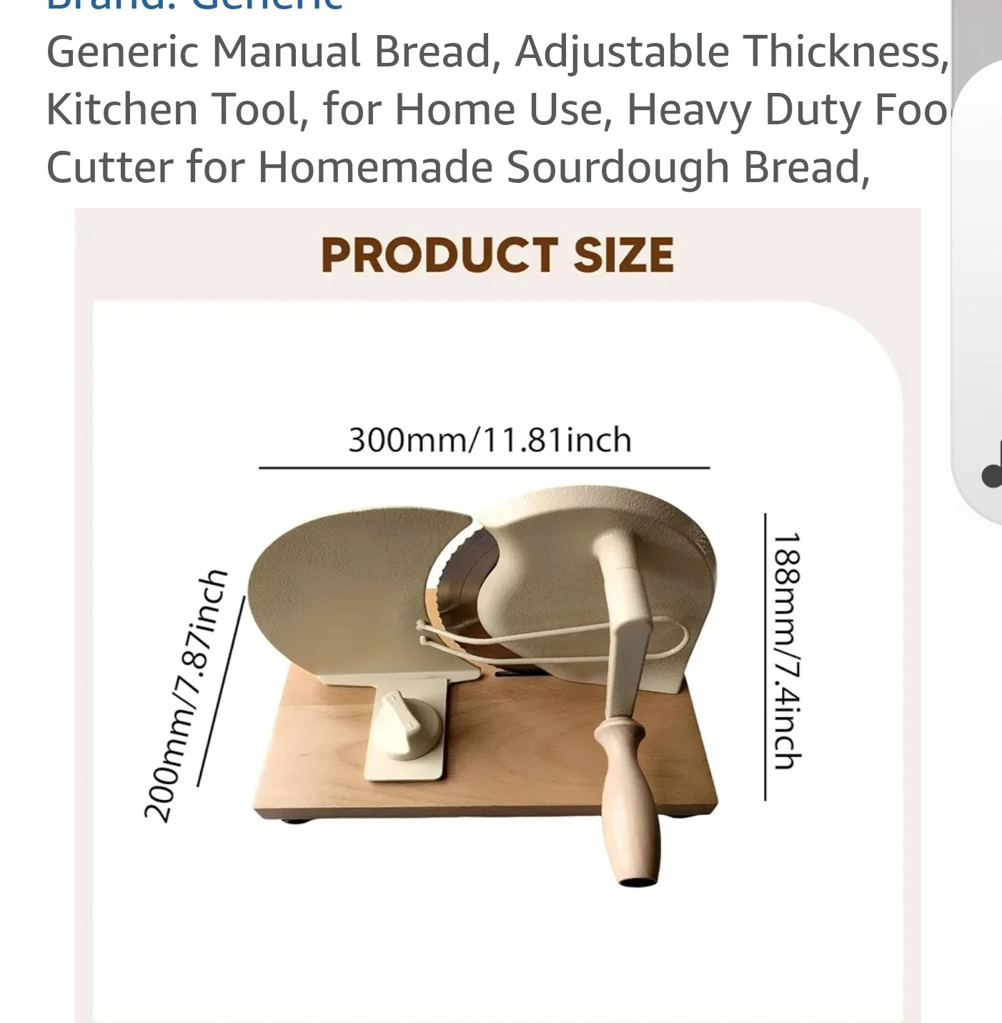 NEW Manual Bread Slicer