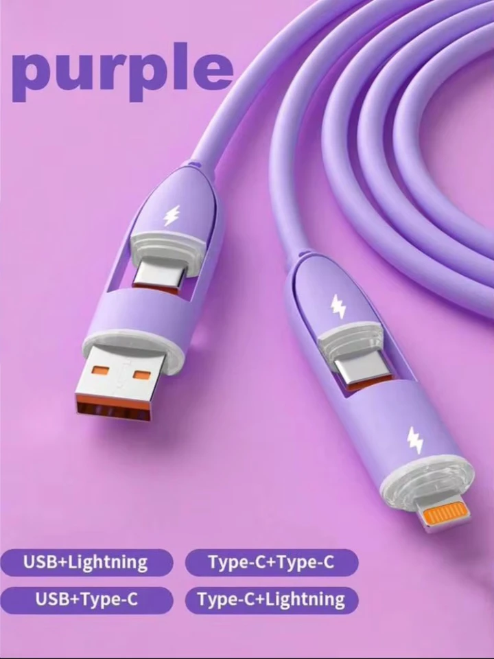 Multi-Connector Charging Cable - Assorted Colours - photo 5