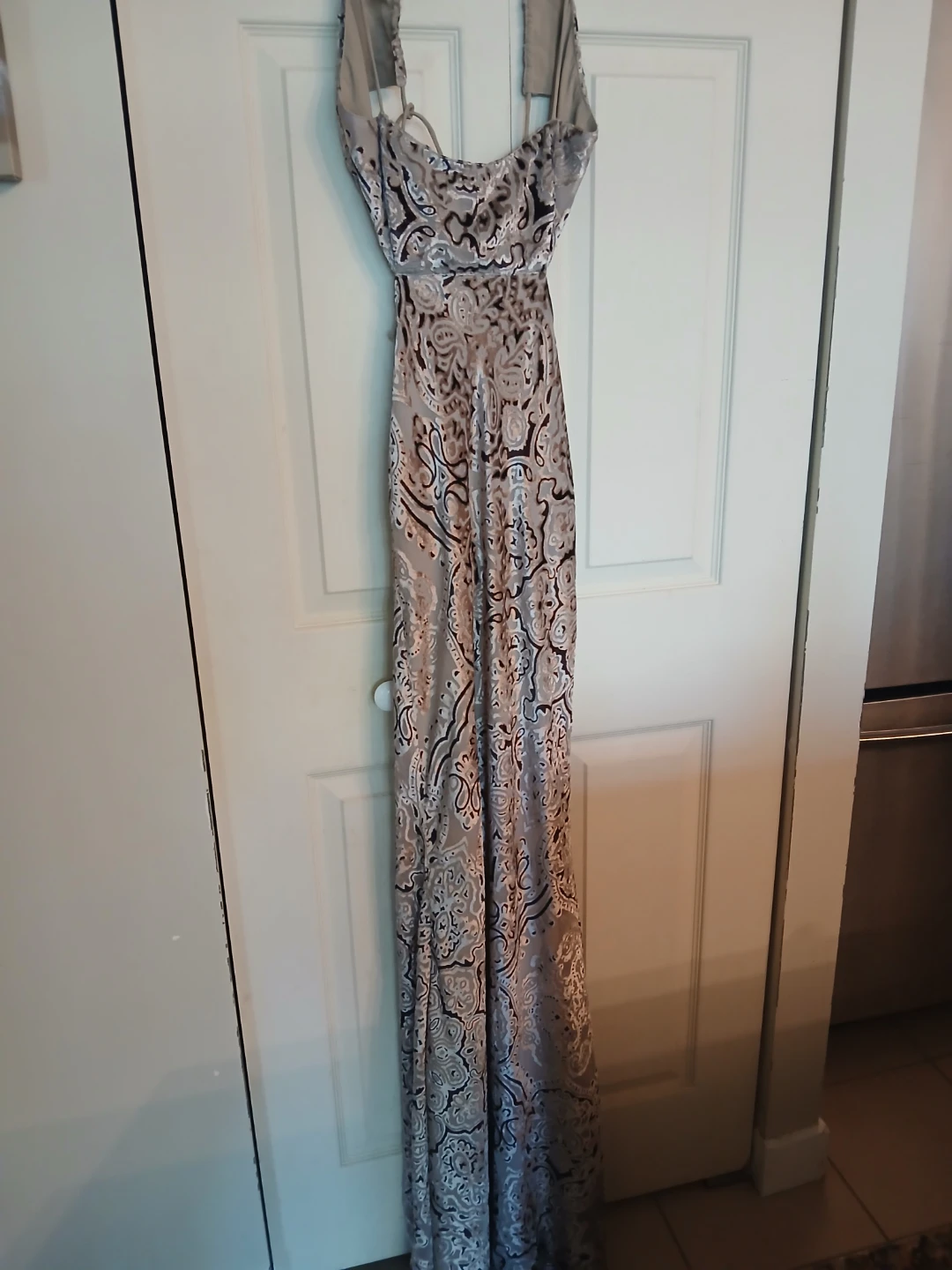 ASOS Paisley print brown maxi dress, size 4