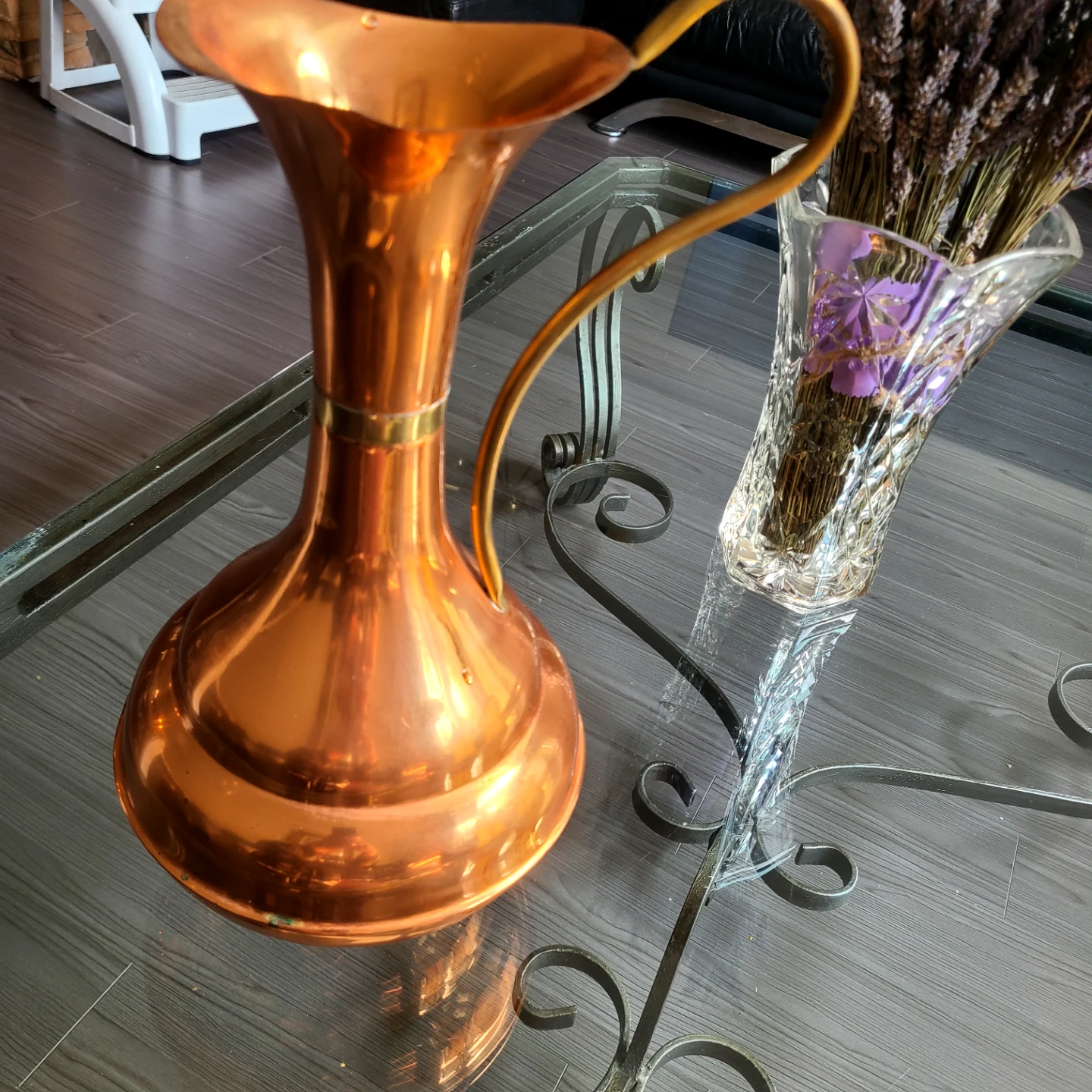 Copper Pitcher Vase - photo 2