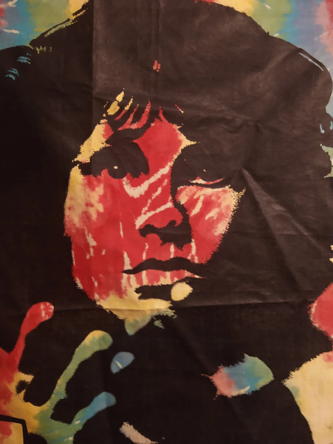 Vintage 1991 The Doors & Jim Morrison Tie-Dye Tapestry 45"× 34" - photo 5