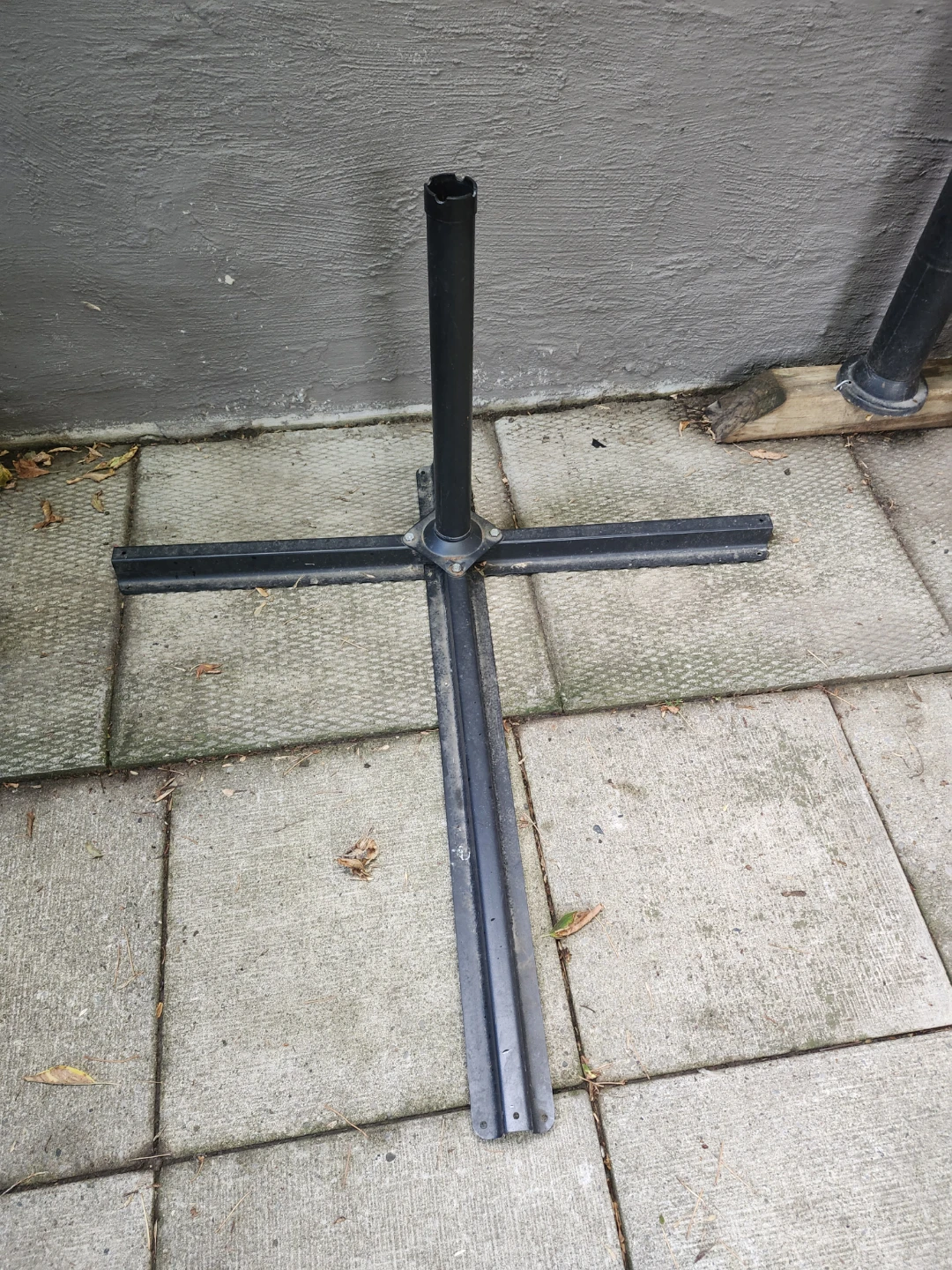 Black Metal Umbrella Base Stand