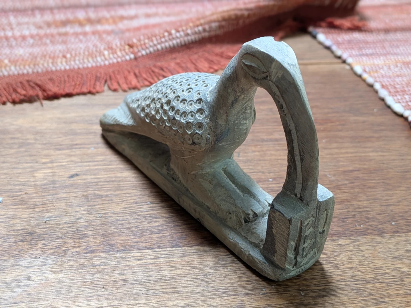 Alabaster Stone hand carvedIbis Bird . - photo 2