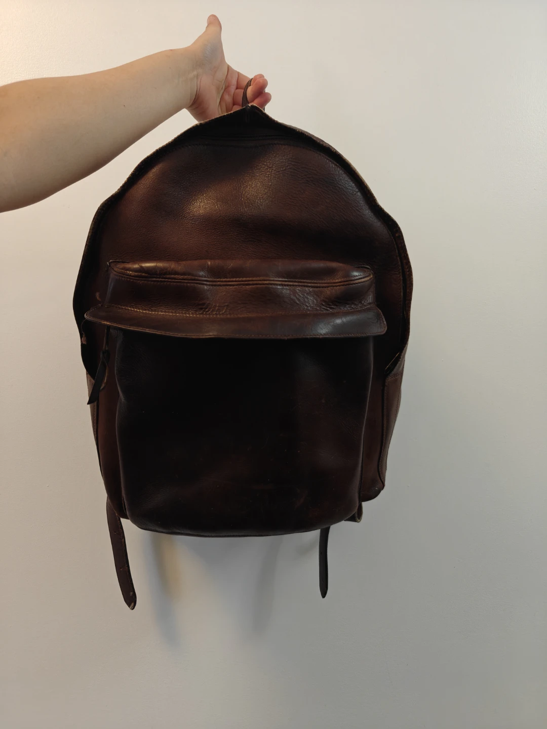 Roots Brown Leather Backpack - photo 2