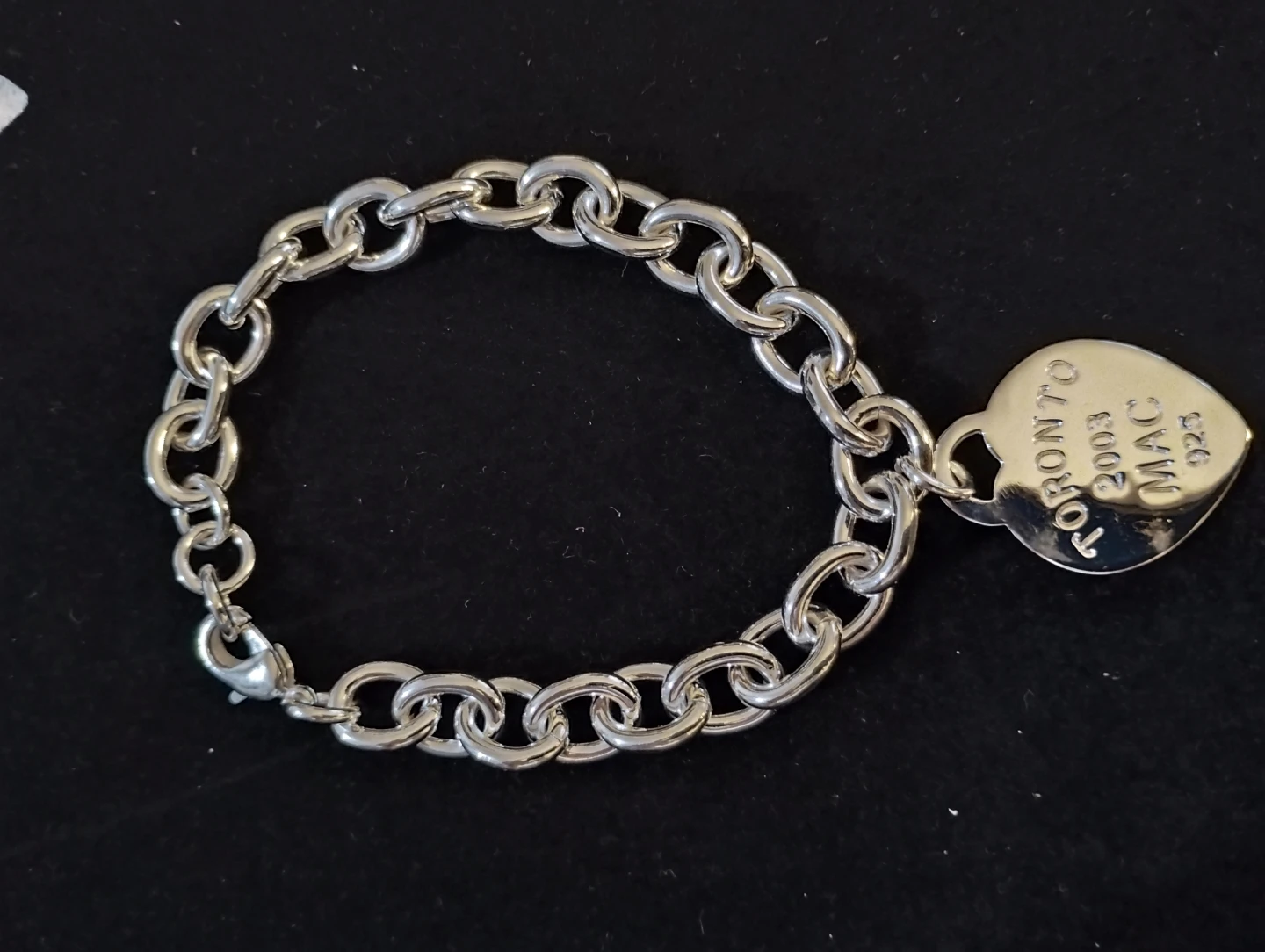 Sterling Silver Heart Bracelet