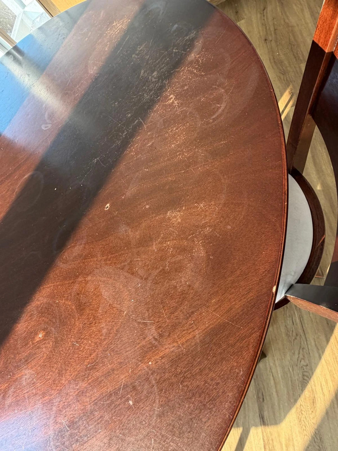 Round Wood Counter Height Table with 2 Swivel Stools - photo 3