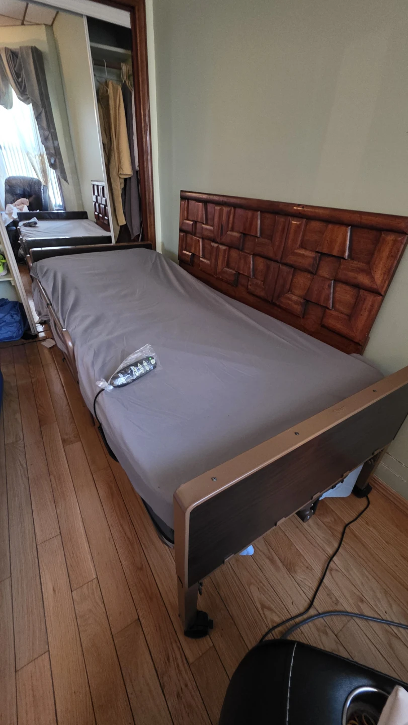 Adjustable Hospital Bed with Headboard - photo 2