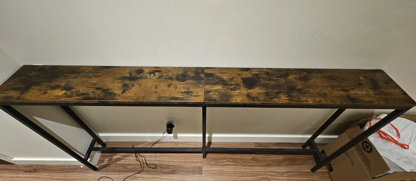 MAHANCRIS Console Table - Rustic Brown 160cm
