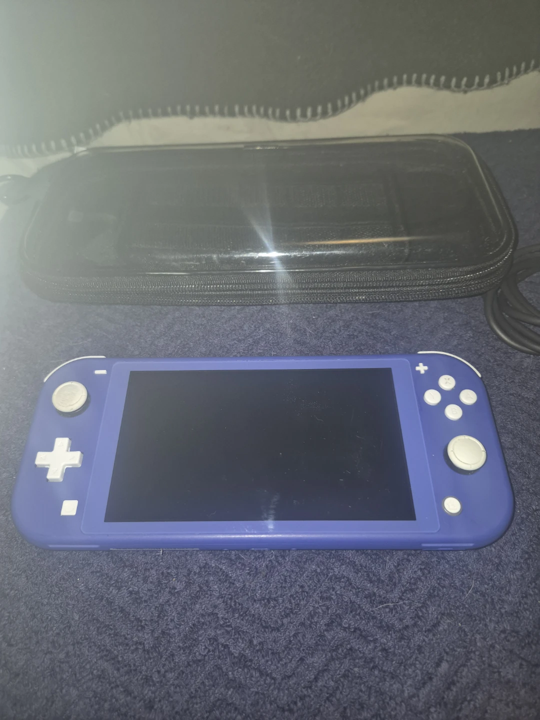 Nintendo Switch Lite Console (Blue) with Carrying Case