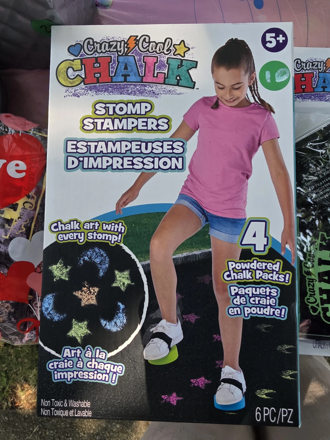 Crazy Cool Chalk Stomp Stampers Refill Chalk - 8 Pack