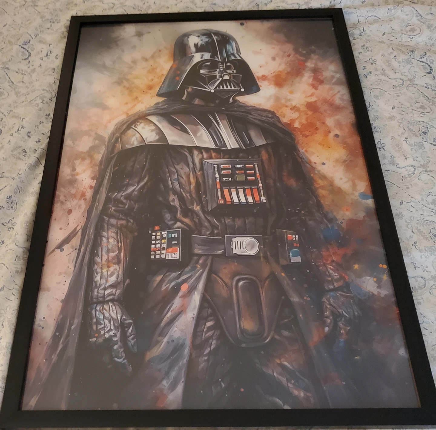 Framed Star Wars Darth Vader Art Print 24x16