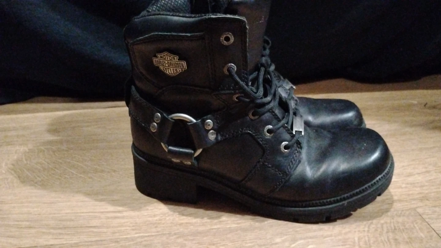 Harley-Davidson Black Leather Boots