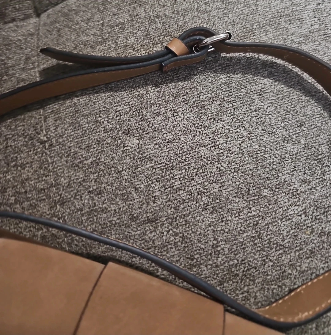 Zara Basic Brown Faux Leather Shoulder Bag - photo 3