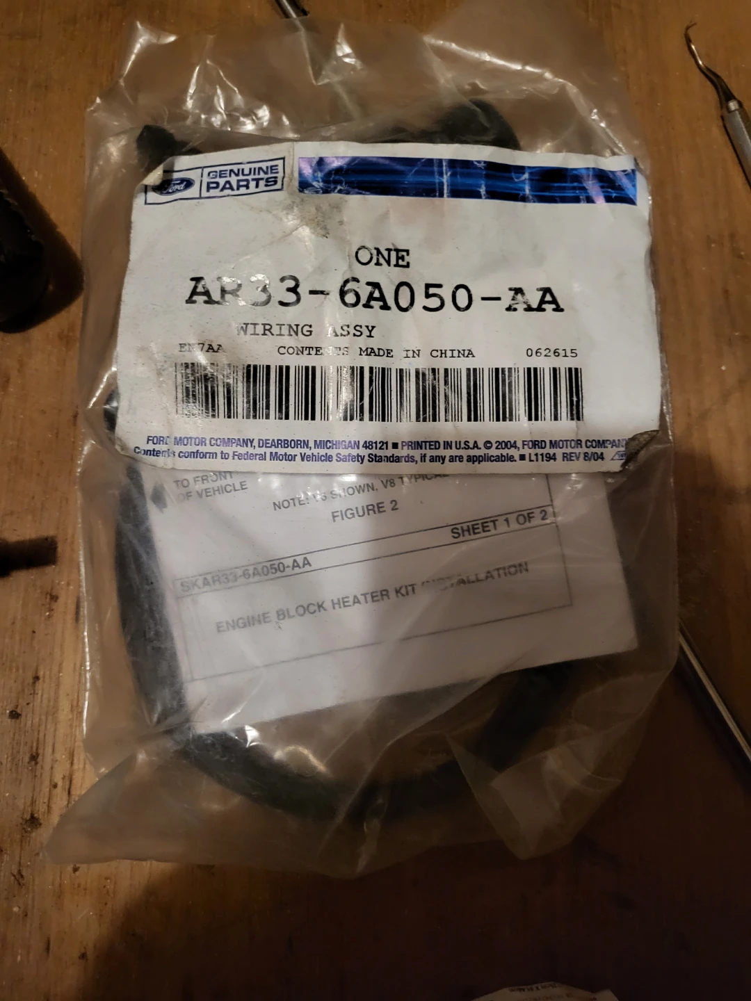 Ford Wiring Assy Engine Block Heater Kit
