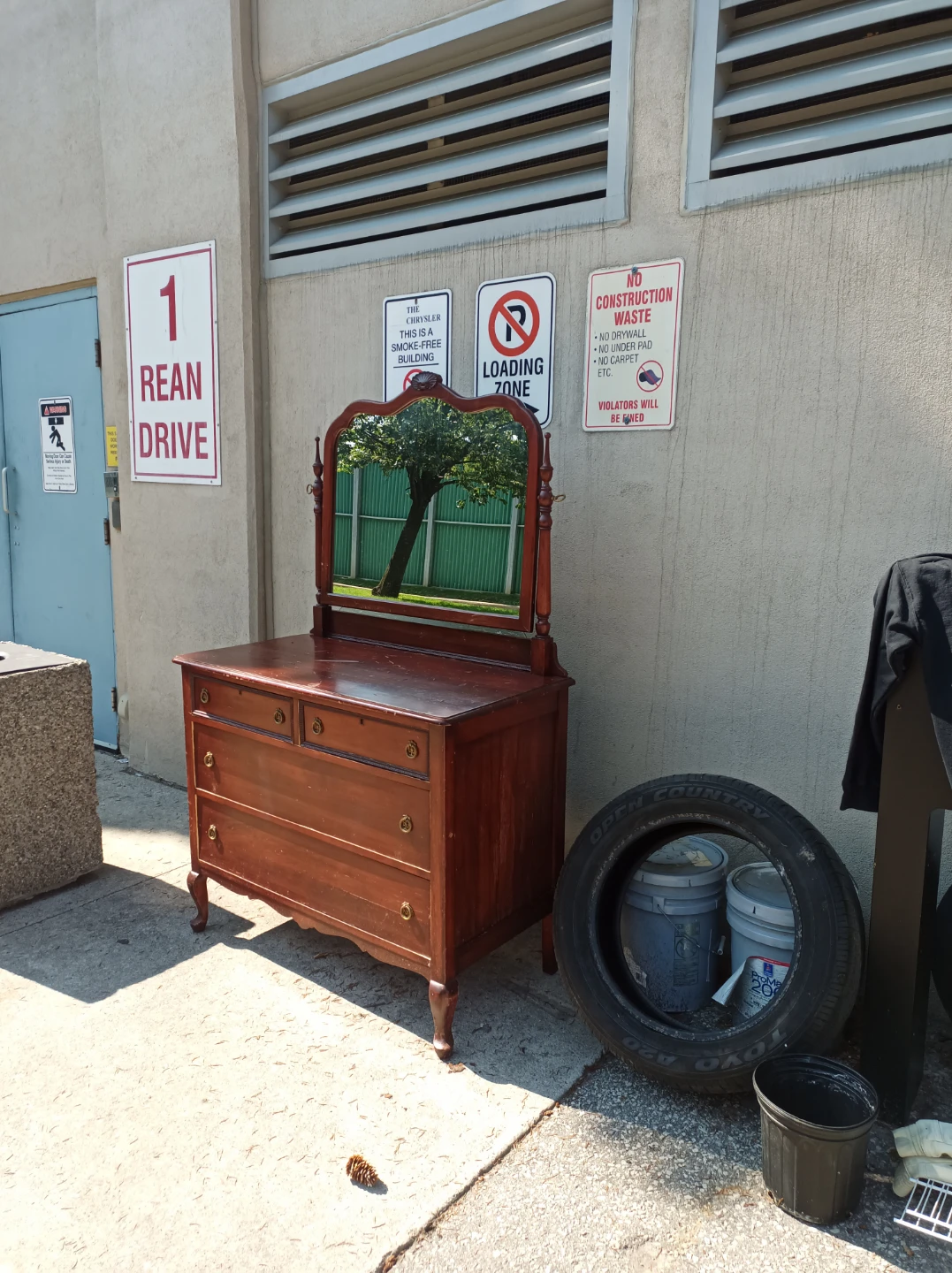 Antique Dresser with Mirror