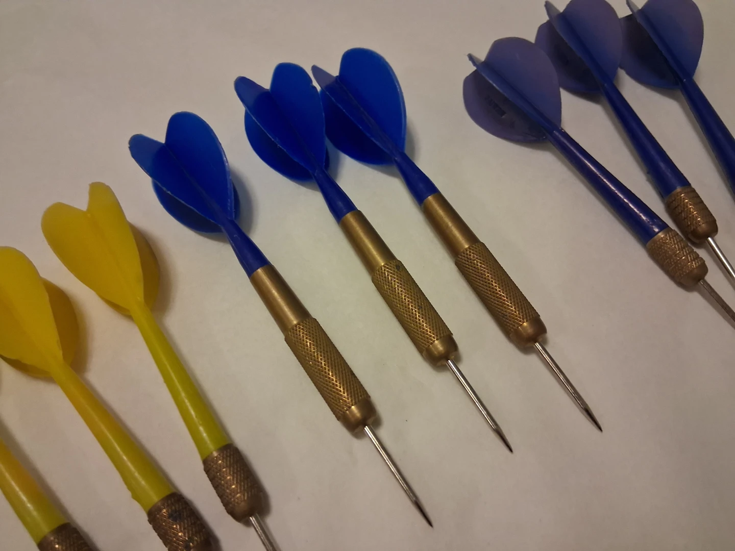Set of  Vintage Darts - Yellow and Blue - photo 3