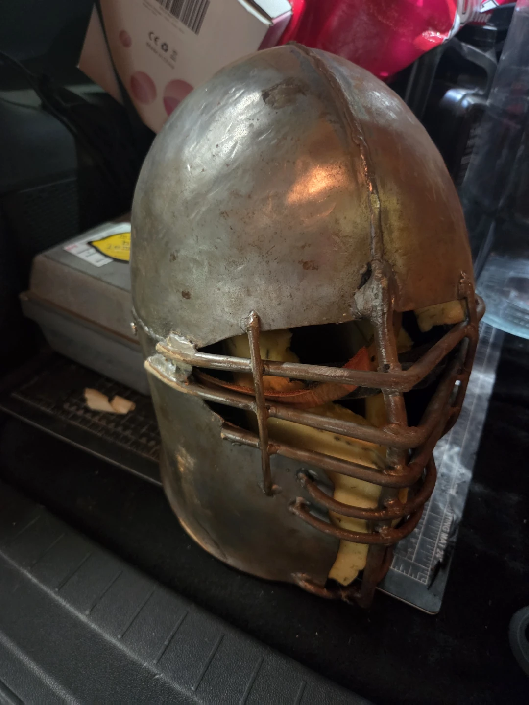 Large SCA steel helmet.