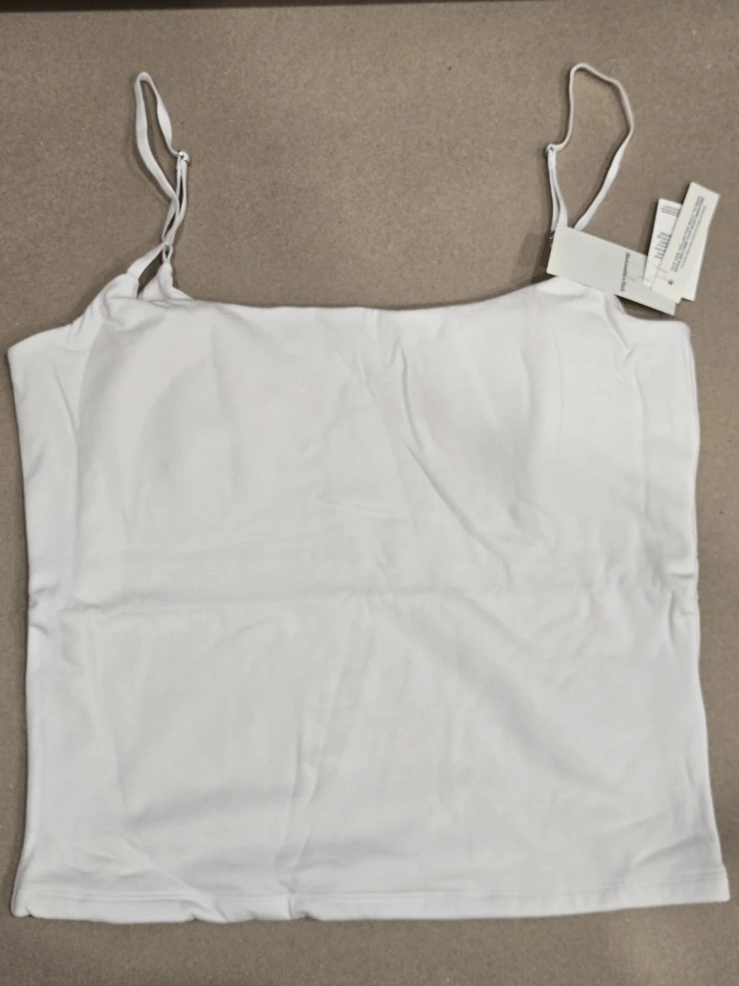 Abercrombie Bra-Free Tank Top - White - X-Large