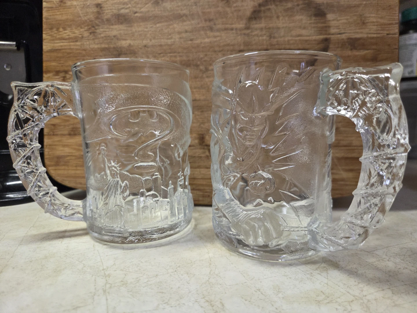 McDonald's Batman Forever Glass Mugs (Set of 2)