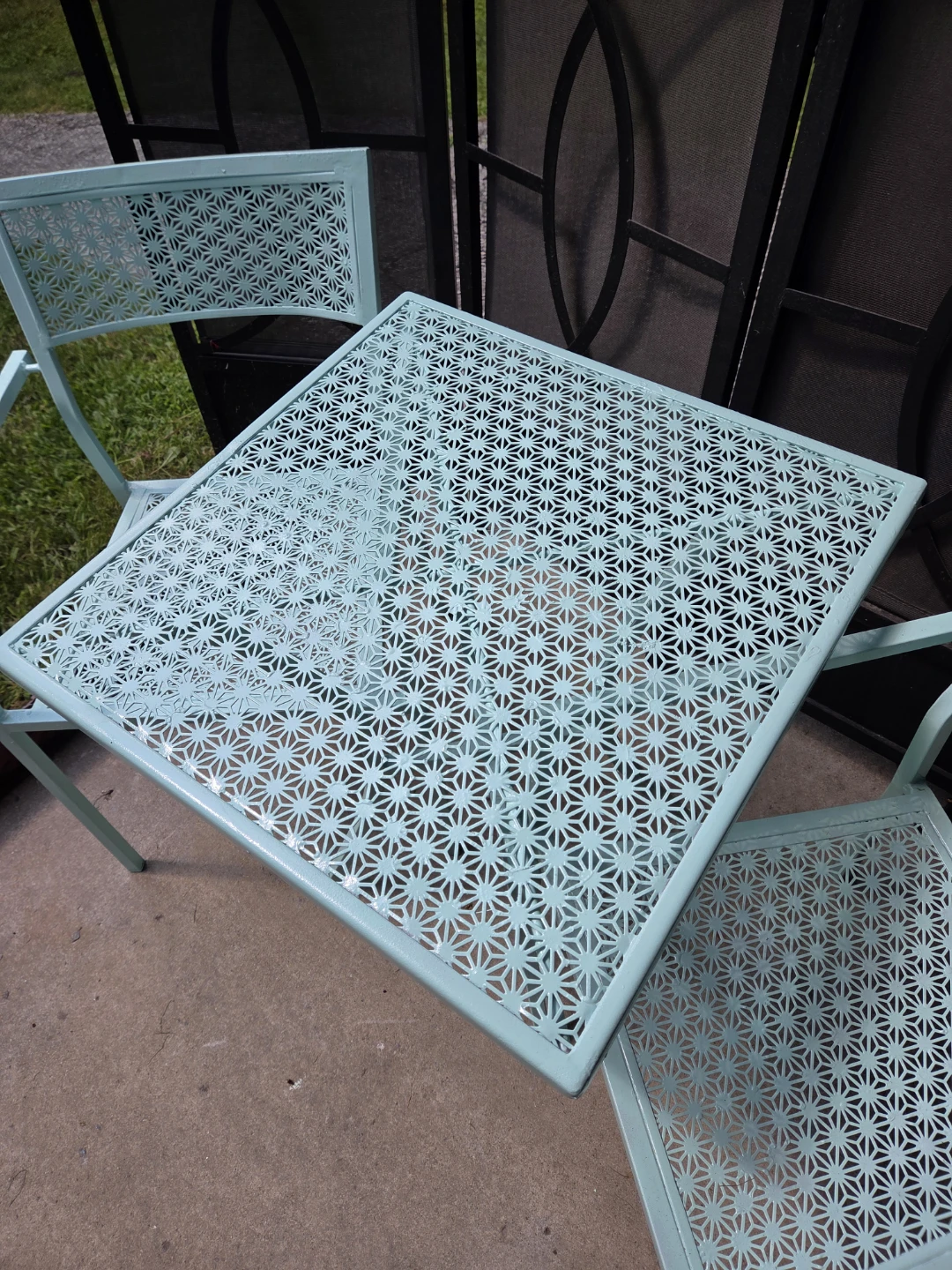 Ocean Mist Intricate Floral 3pc Bistro Set - photo 2