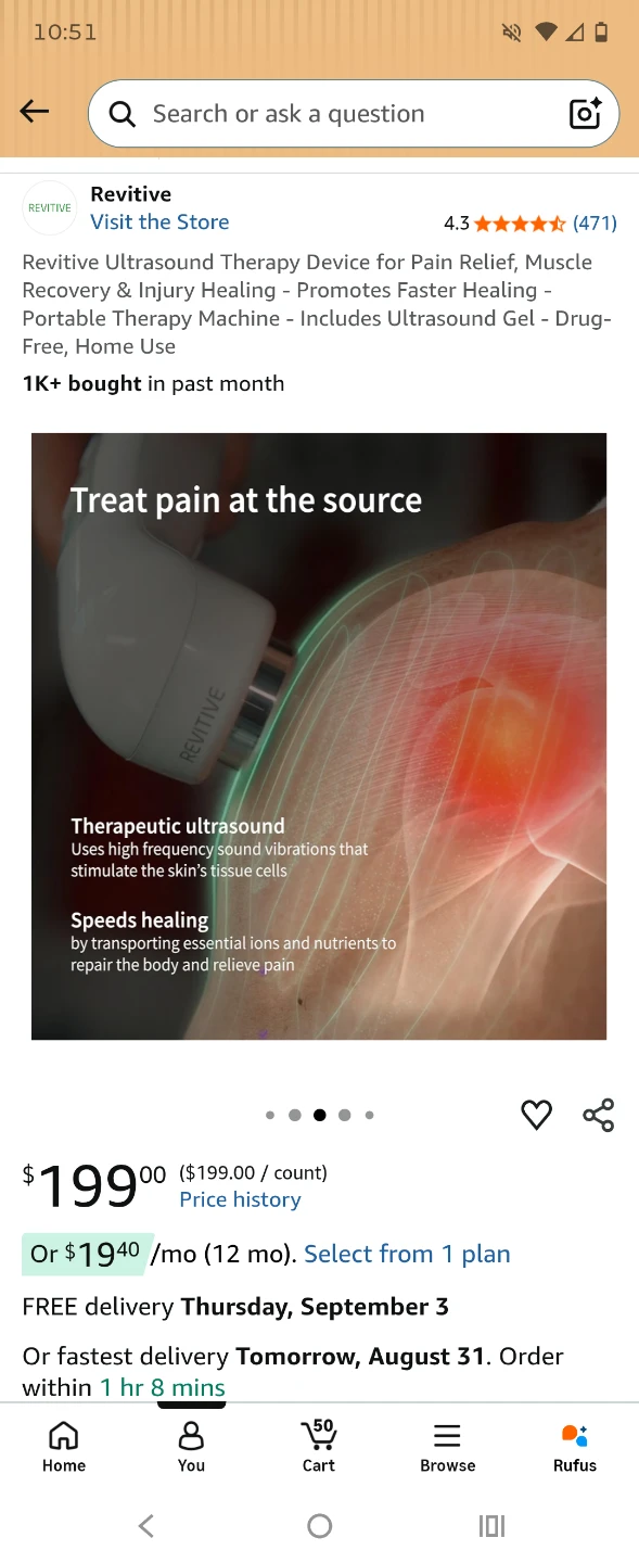 New Revitive Ultrasound Therapy Device for Pain Relief - photo 3