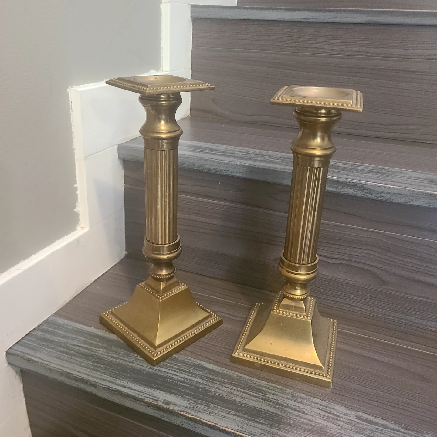 Brass Candlesticks - Pair