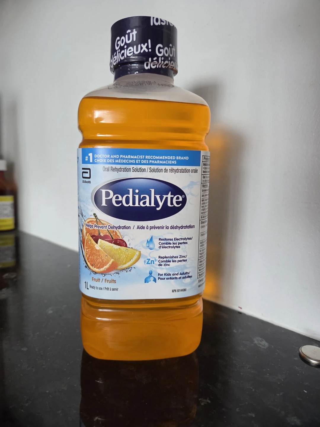 Pedialyte Oral Rehydration Solution Fruit/Fruits 1L