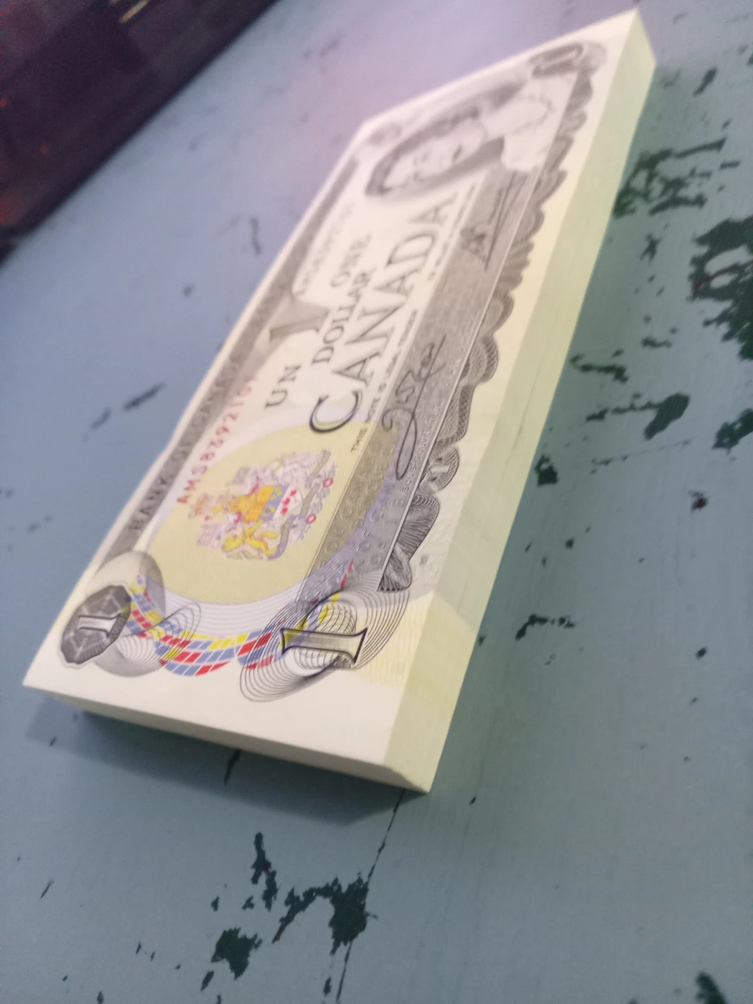 100 Canadian one dollar bills! Unc consecutive
