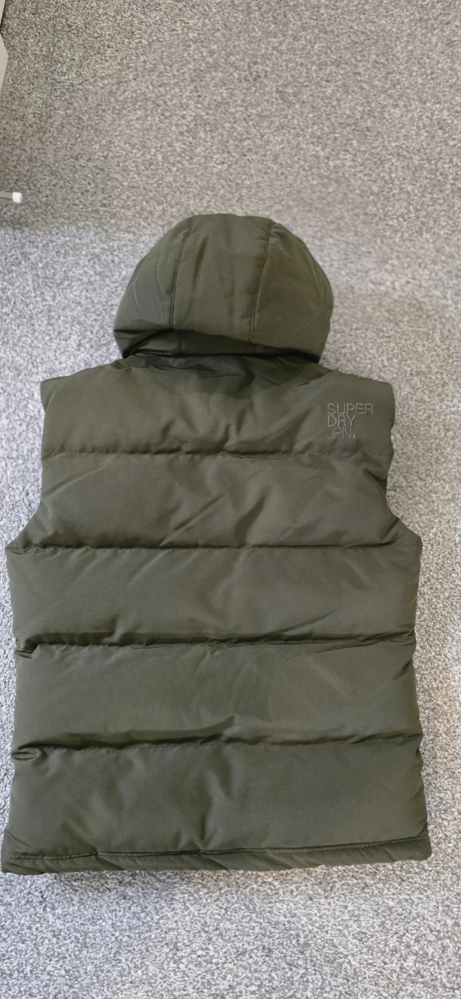 Superdry Puffer Vest Hooded Green