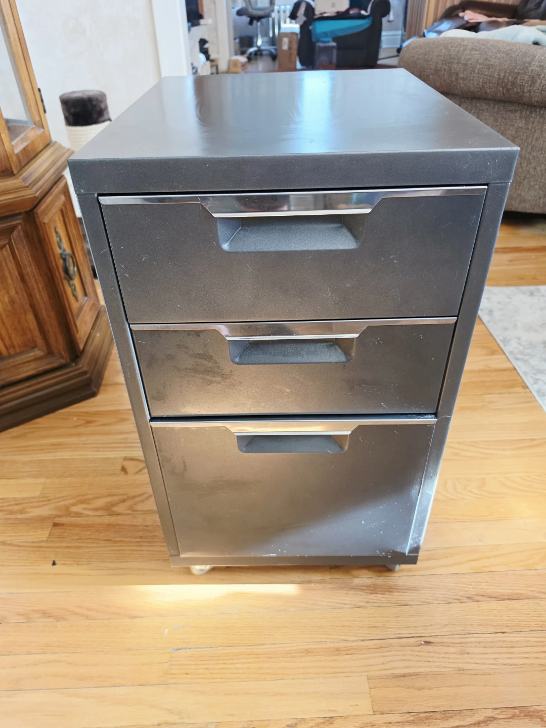 3 drawer metal filing cabinet