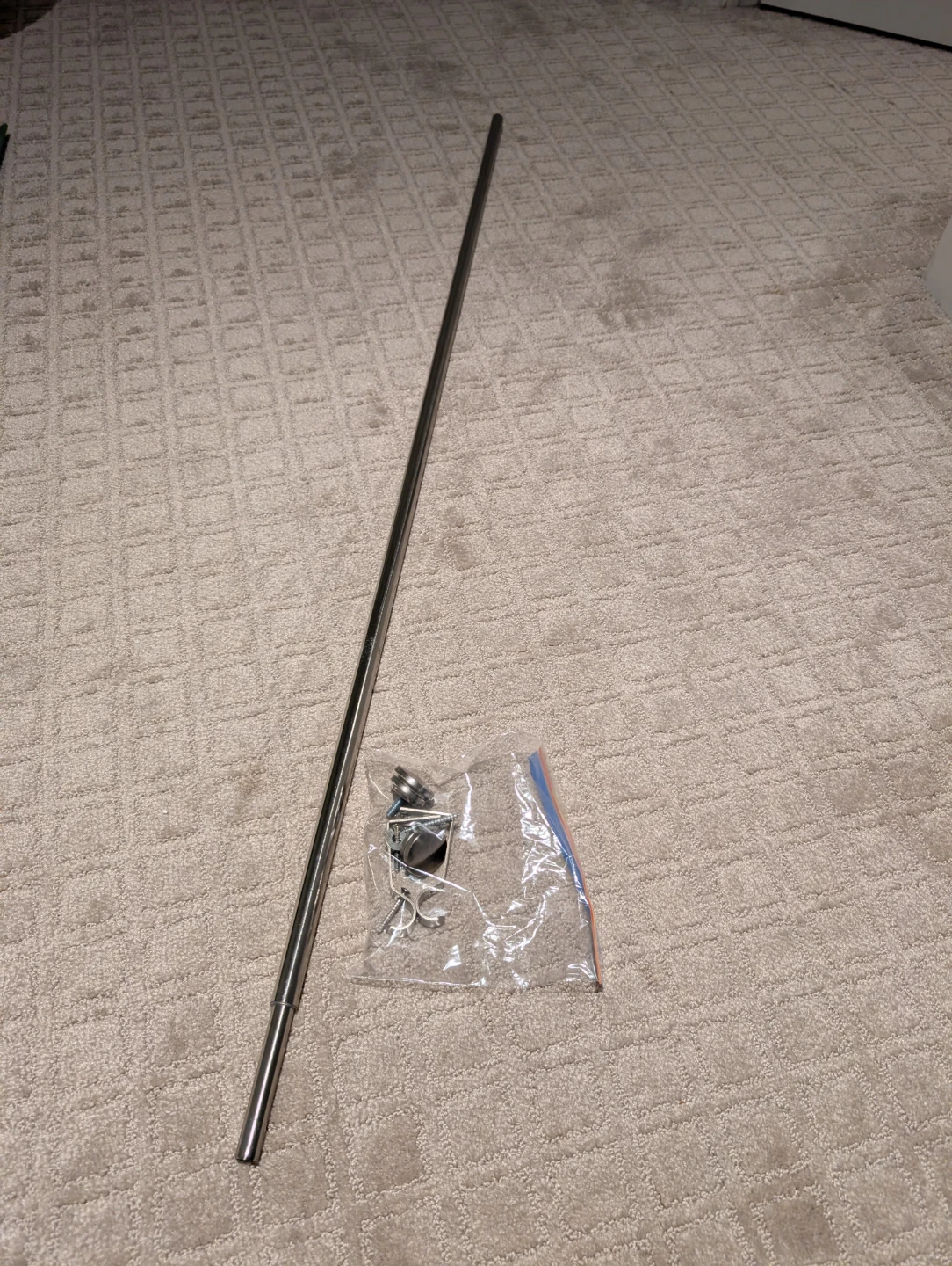 Floral Print Curtains with Curtain Rod and Hardware - photo 3