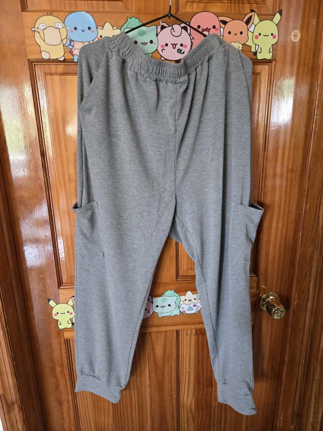 Casual Heather Gray Cargo Jogger Pants w/ Pockets