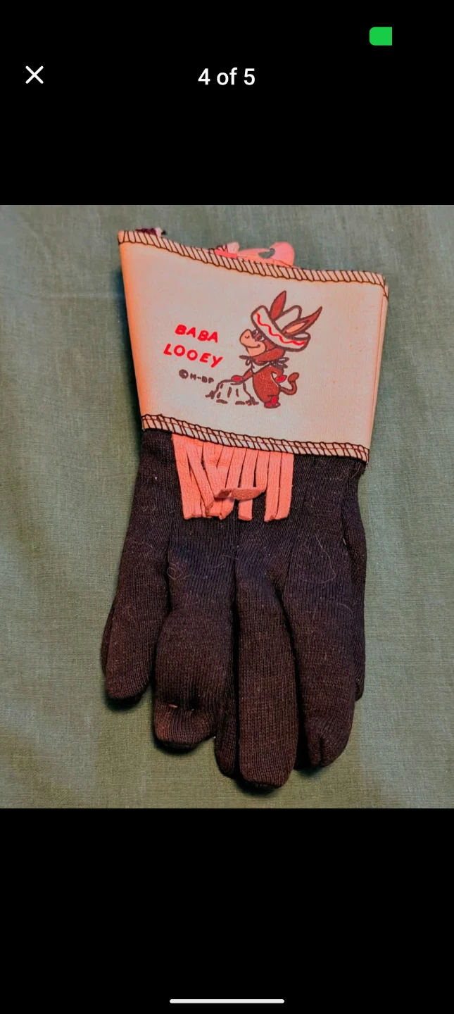 Vintage Baba Loey Huckleberry Hound Gloves - Very Rare - photo 2