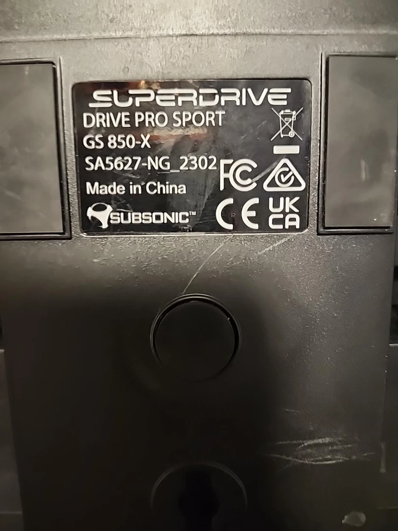 Subsonic Superdrive GS850-X Racing Wheel - photo 2