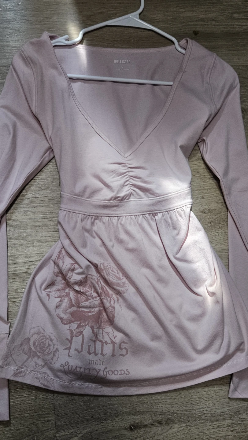 Hollister Pink Long Sleeve Top