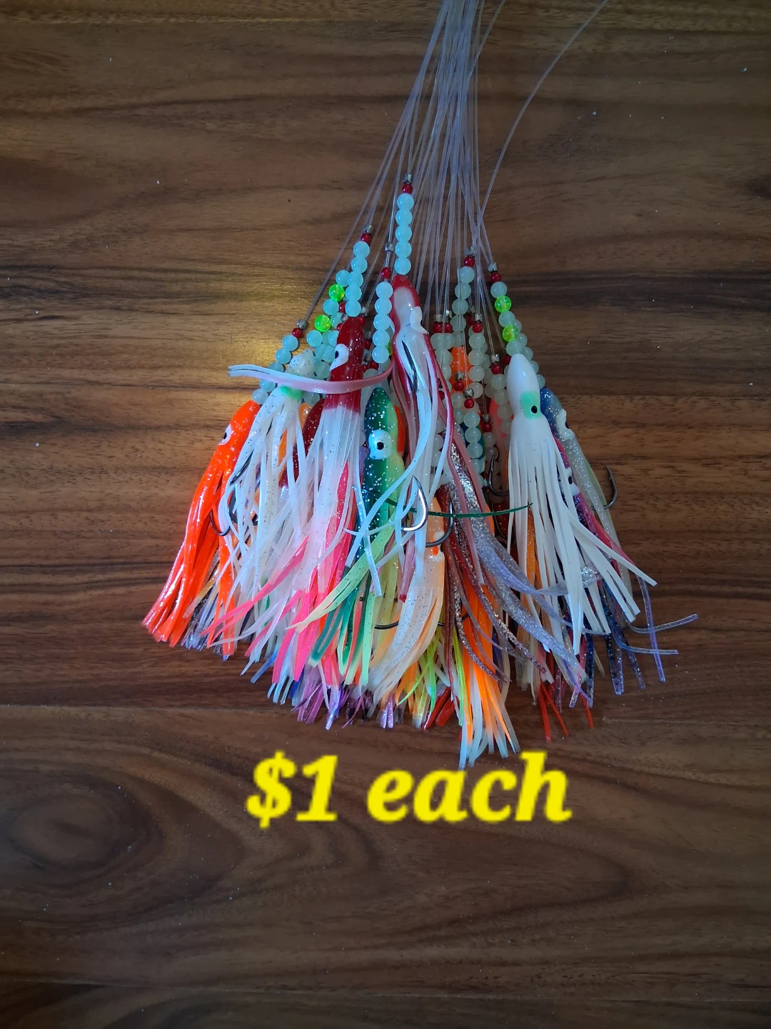 Colorful Squid Jigs Fishing Lures - photo 2