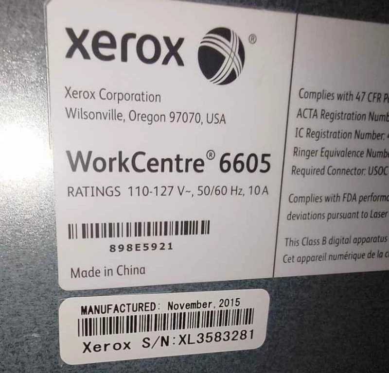 Xerox WorkCentre 6605 Multifunction Printer - photo 2