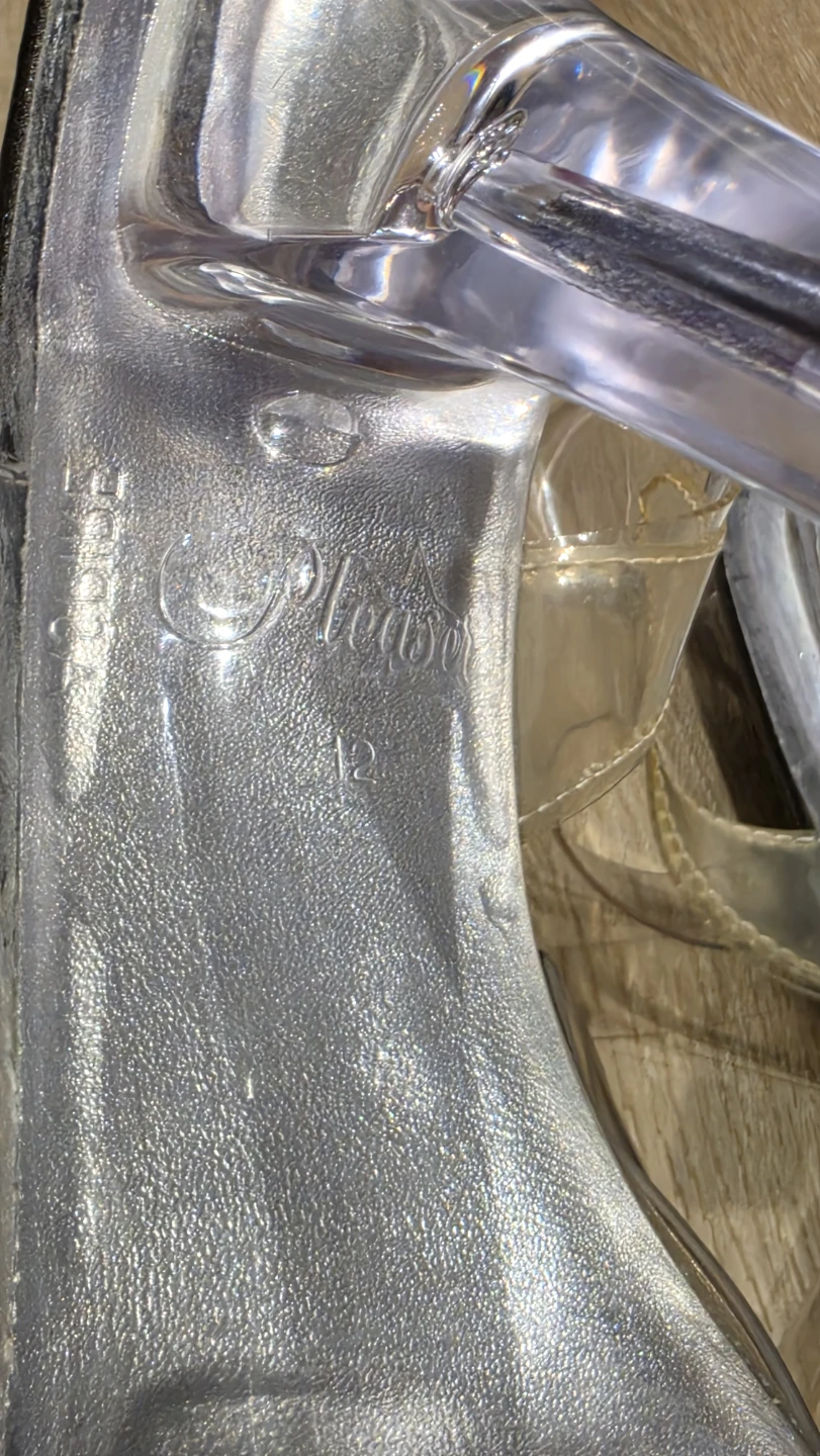 Pleaser Clear Platform Heels Size 12 - photo 5