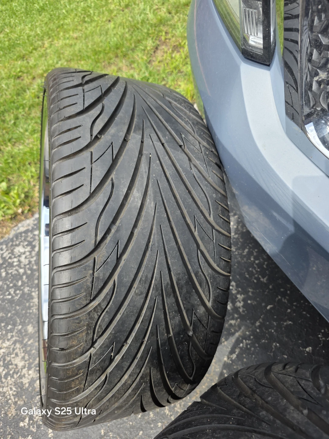 Chrome Rims and Tires